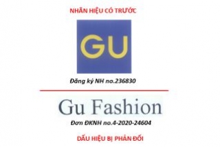 Đơn đăng ký nhãn hiệu “Gu Fashion” bị phản đối